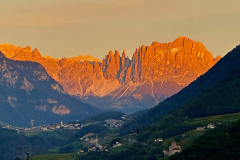 Südtirol, Bozen, Gebirge Rosengarten (Abendrot)